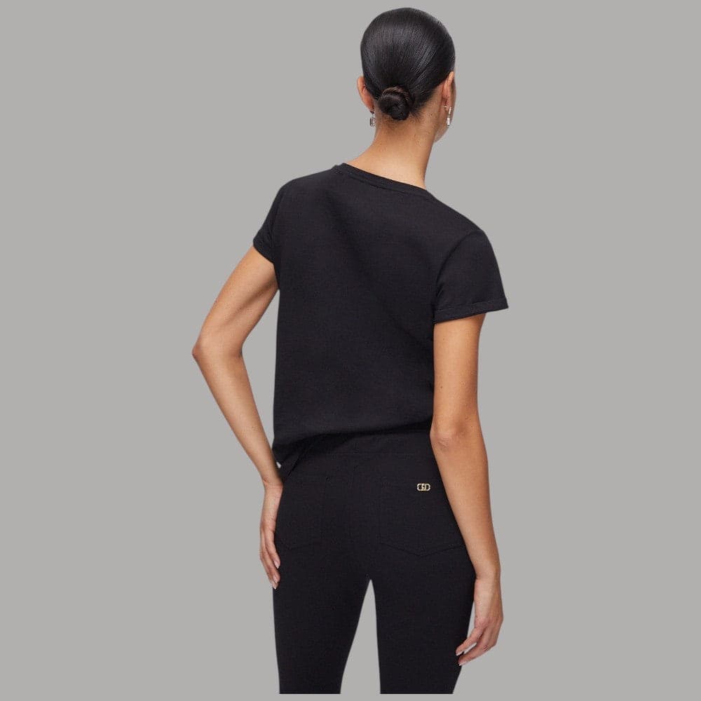 T-shirt Liu Jo in Cotone con Strass Dégradé, Eleganza e Comfort - 2
