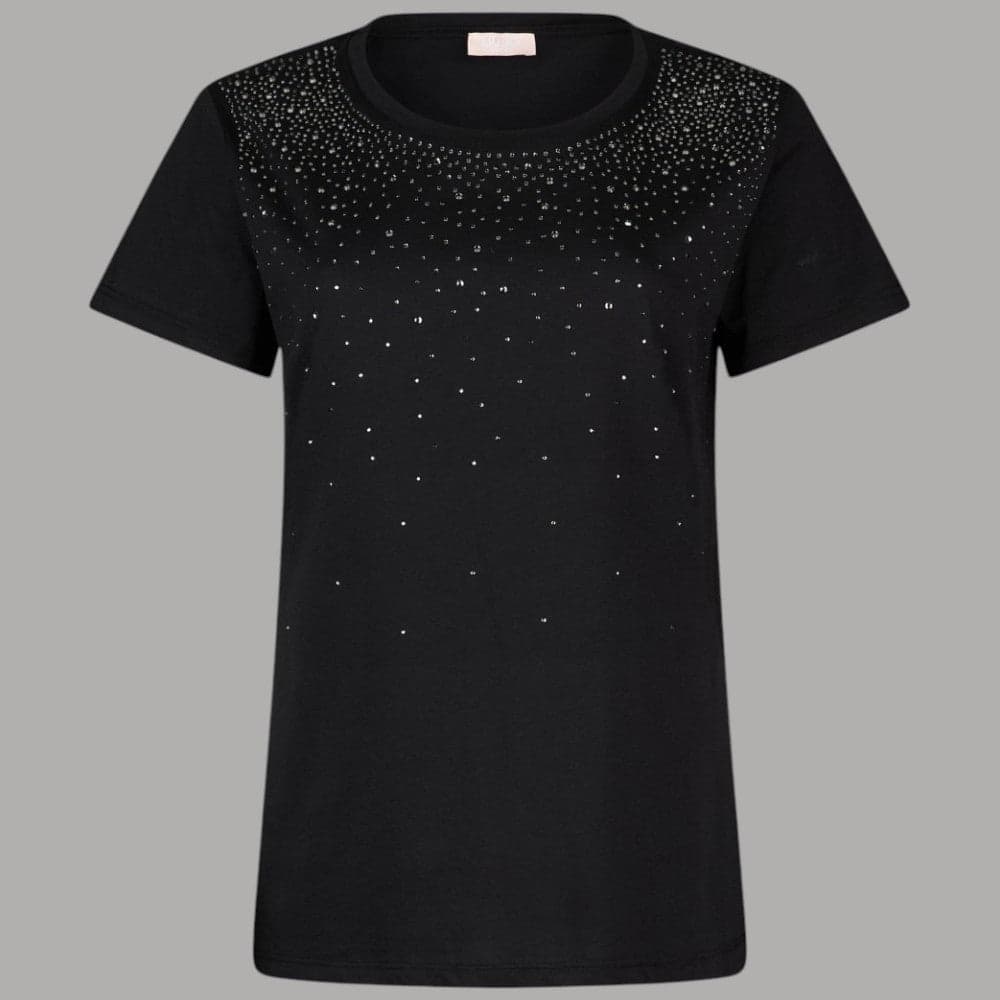 T-shirt Liu Jo in Cotone con Strass Dégradé, Eleganza e Comfort - 5