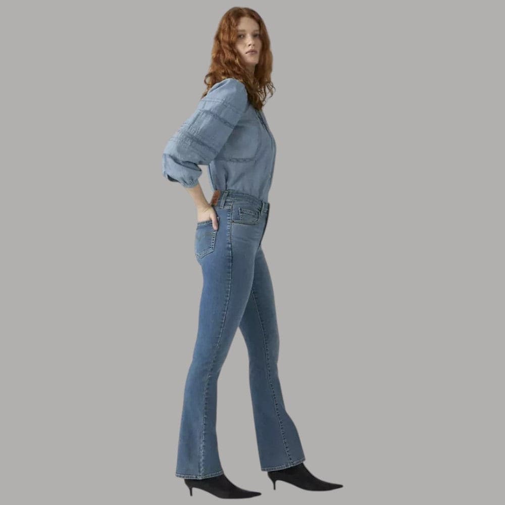 Levi's 725 Jeans Donna Bootcut Vita Alta Gambe Slanciate - 3