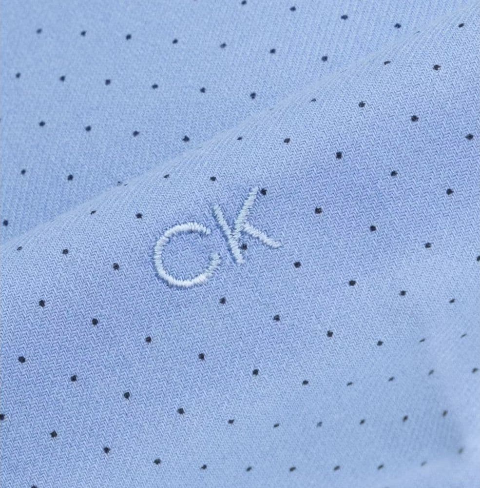 Calvin Klein camicia celeste in twill K10K1129460GY - 3