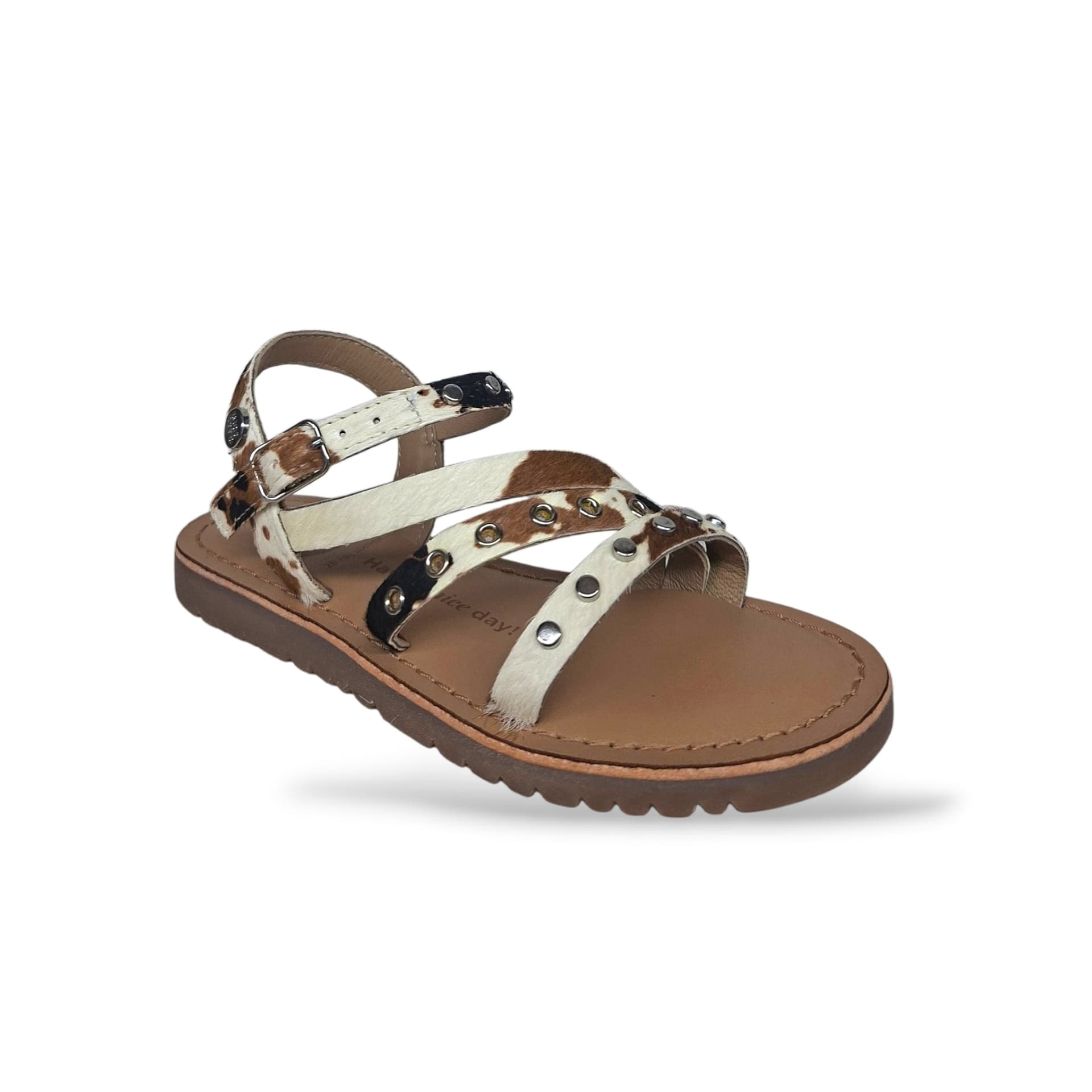 Sandali Bambina GIOSEPPO KIMILILI 79266 – Bianco e Nero in Pelle Premium | Velcro per un Look Bold e Fashion - 2