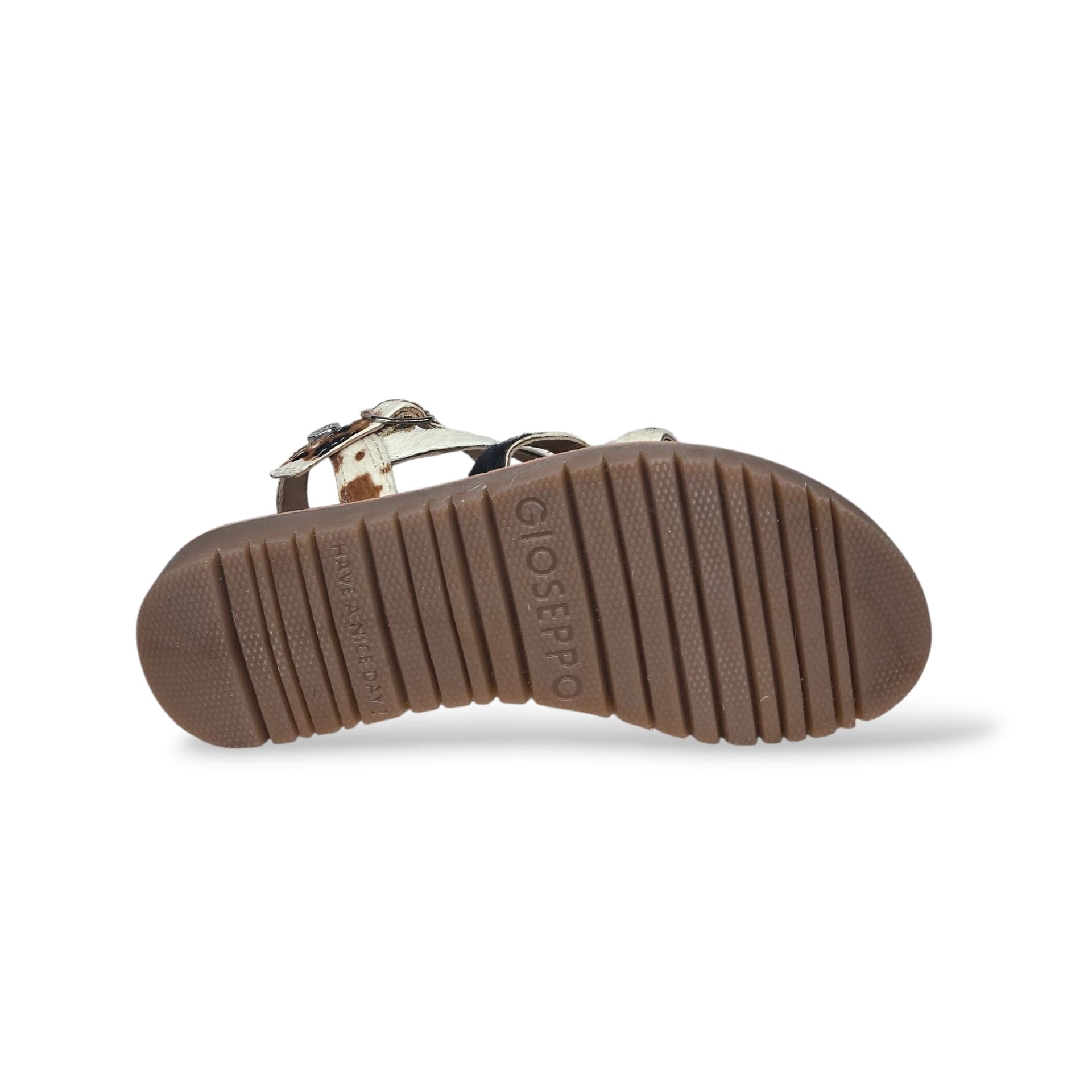 Sandali Bambina GIOSEPPO KIMILILI 79266 – Bianco e Nero in Pelle Premium | Velcro per un Look Bold e Fashion - 5