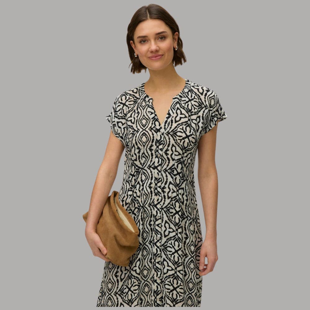 Vero Moda vestito lungo viscosa senza maniche stampa ripetuta regular fit - 2