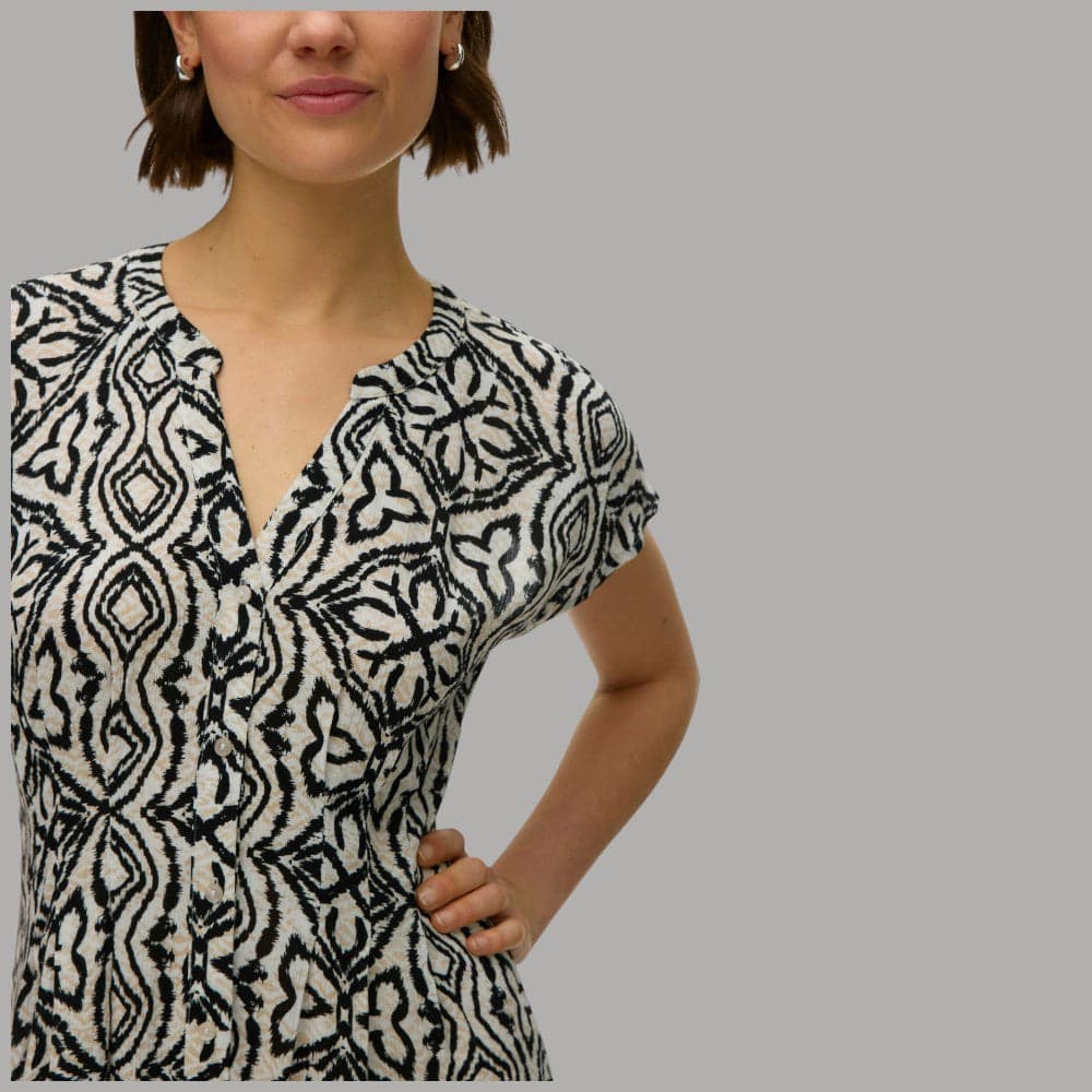 Vero Moda vestito lungo viscosa senza maniche stampa ripetuta regular fit - 3