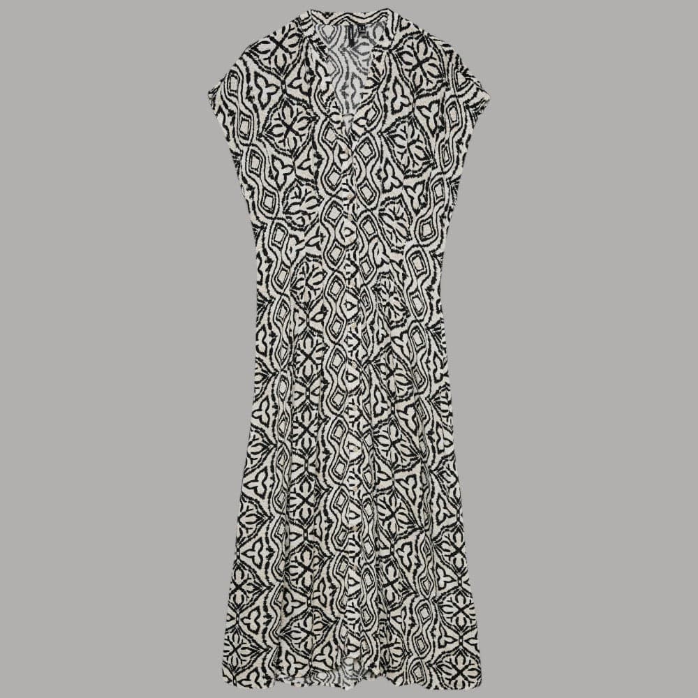 Vero Moda vestito lungo viscosa senza maniche stampa ripetuta regular fit - 5