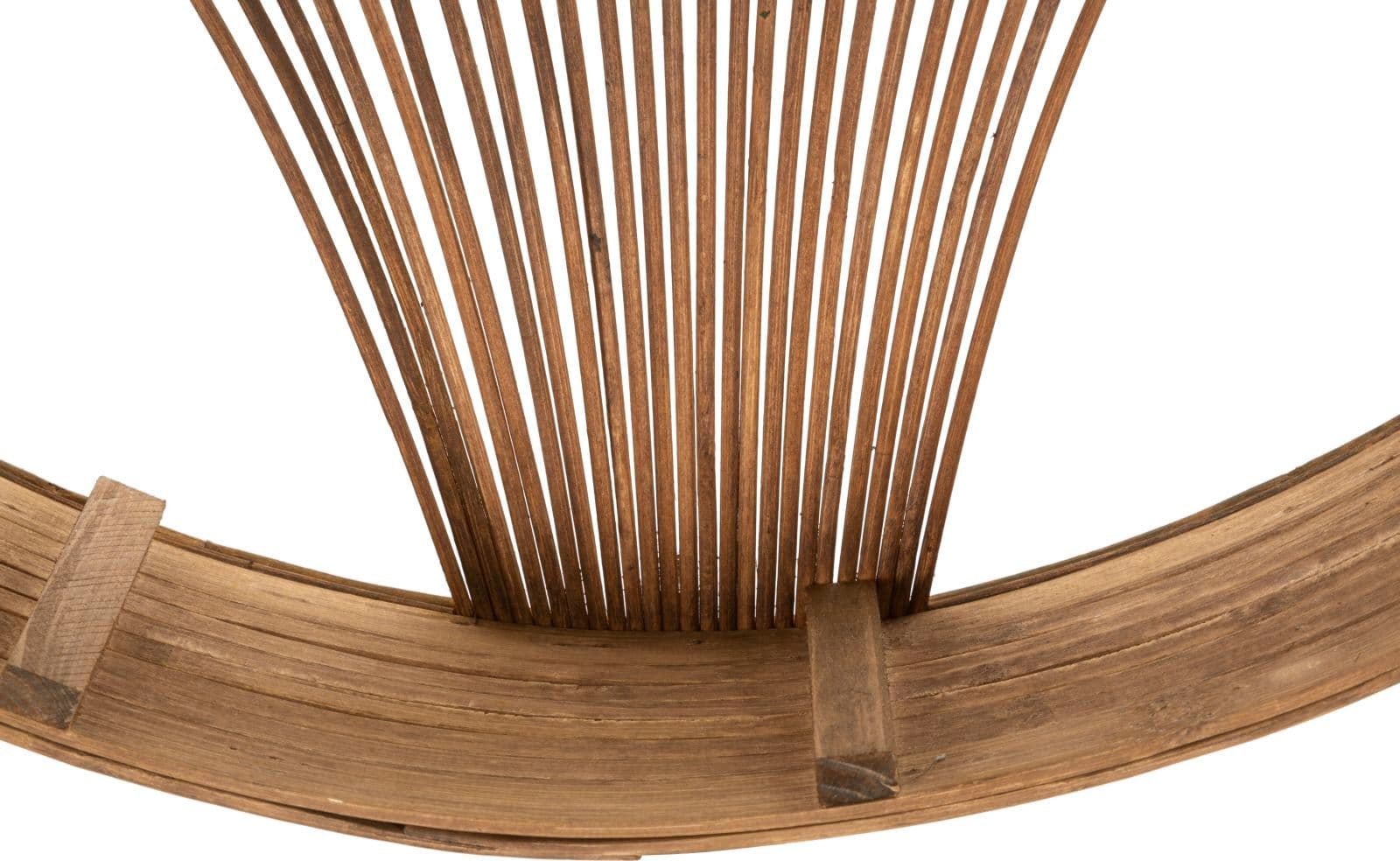 Bacheca da parete "Fuji" struttura in rattan con 2 mensole per interni - 2