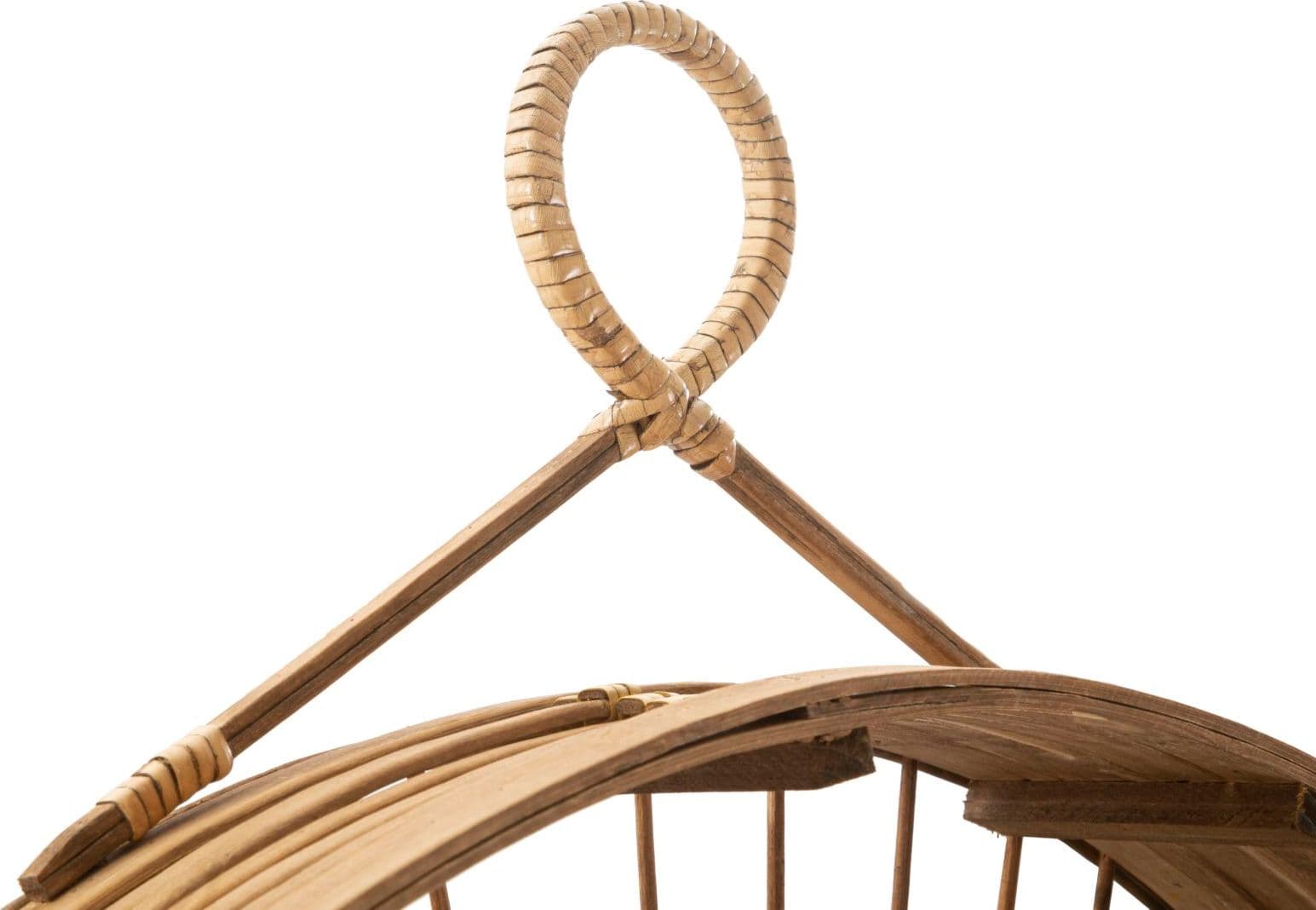 Bacheca da parete "Fuji" struttura in rattan con 2 mensole per interni - 3