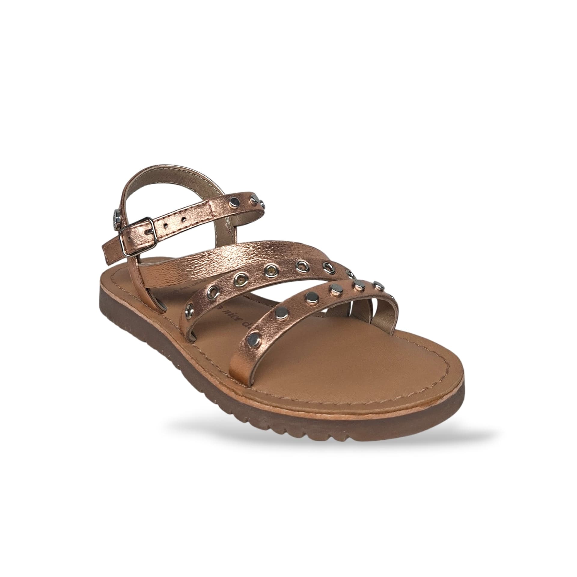 Sandali Bambina GIOSEPPO AWASI 78907 – Oro Rosato in Pelle | Fibia per un Look Rose Gold Romantico e Prezioso - 2