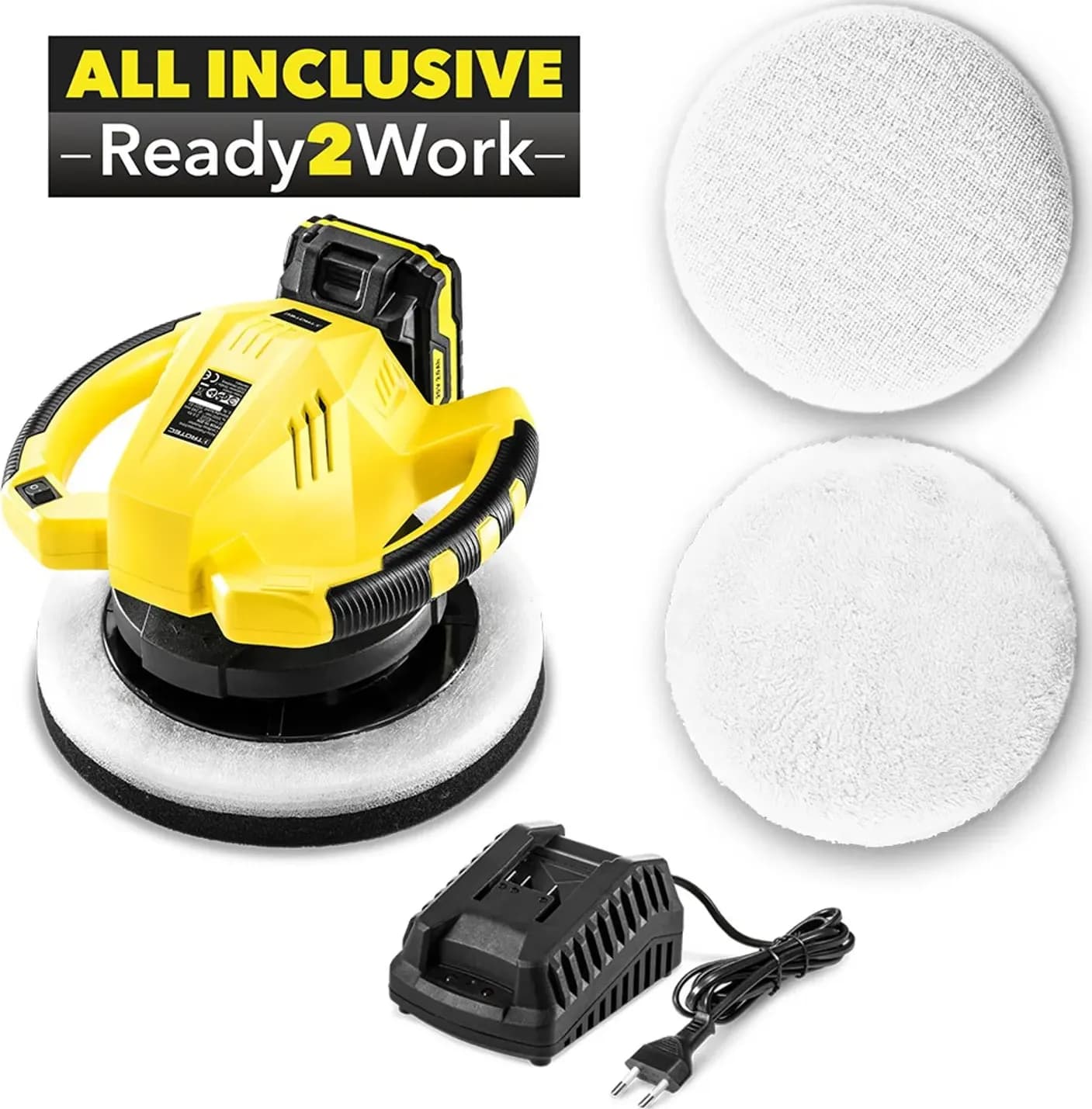 Lucidatrice a batteria PPOS-10 20V a movimento eccentrico disco diametro 245mm - 2