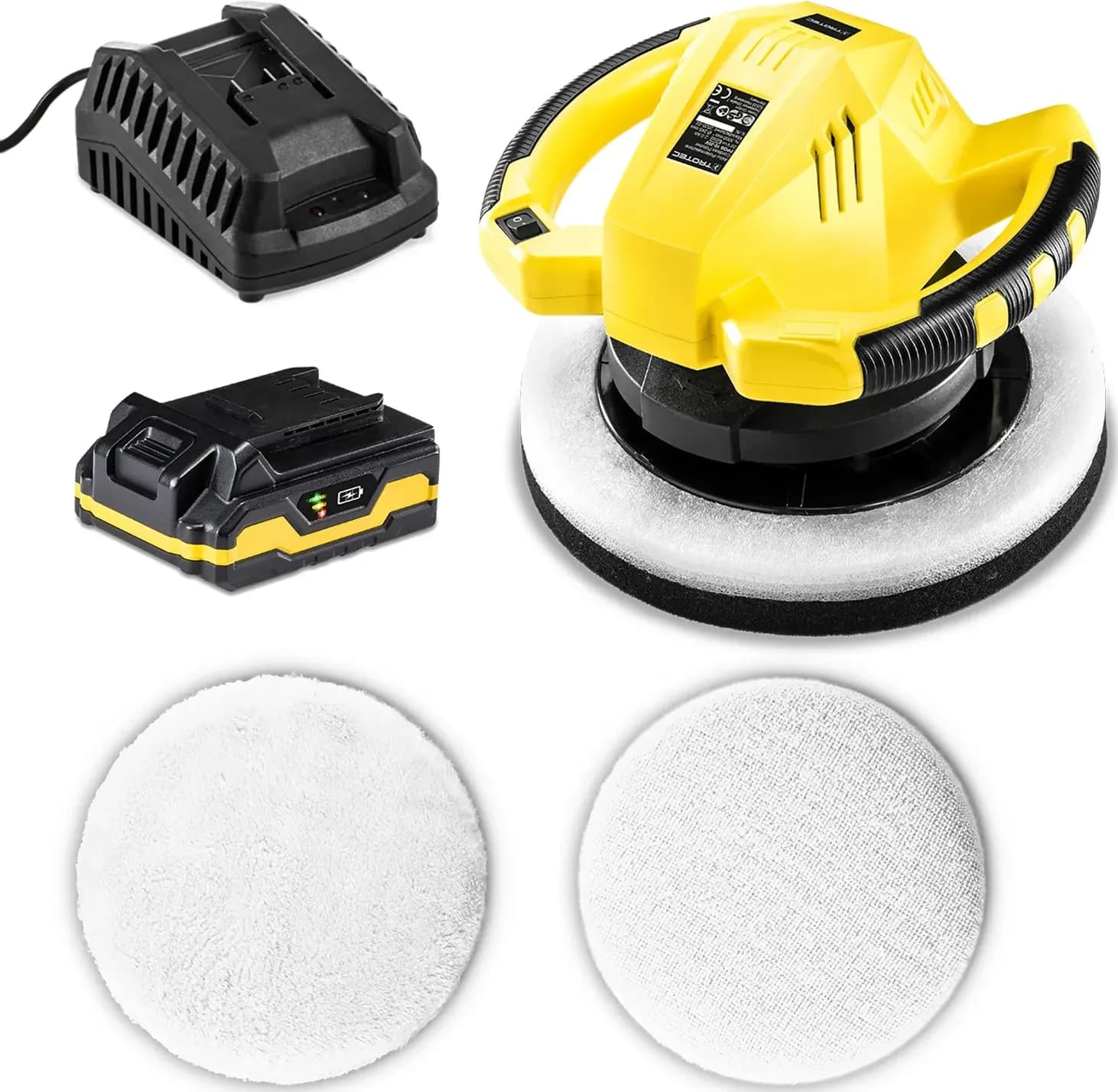 Lucidatrice a batteria PPOS-10 20V a movimento eccentrico disco diametro 245mm - 11