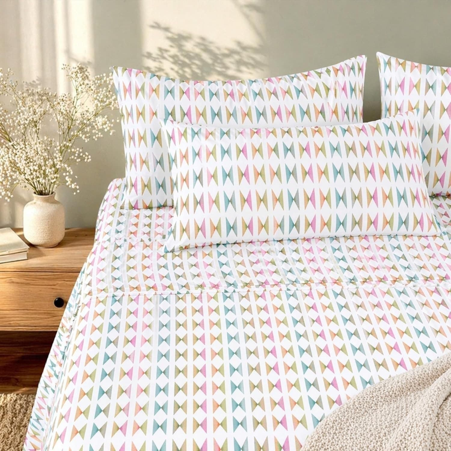 Lenzuola Fantasia Capri ! Caleffi Completo in Puro Cotone