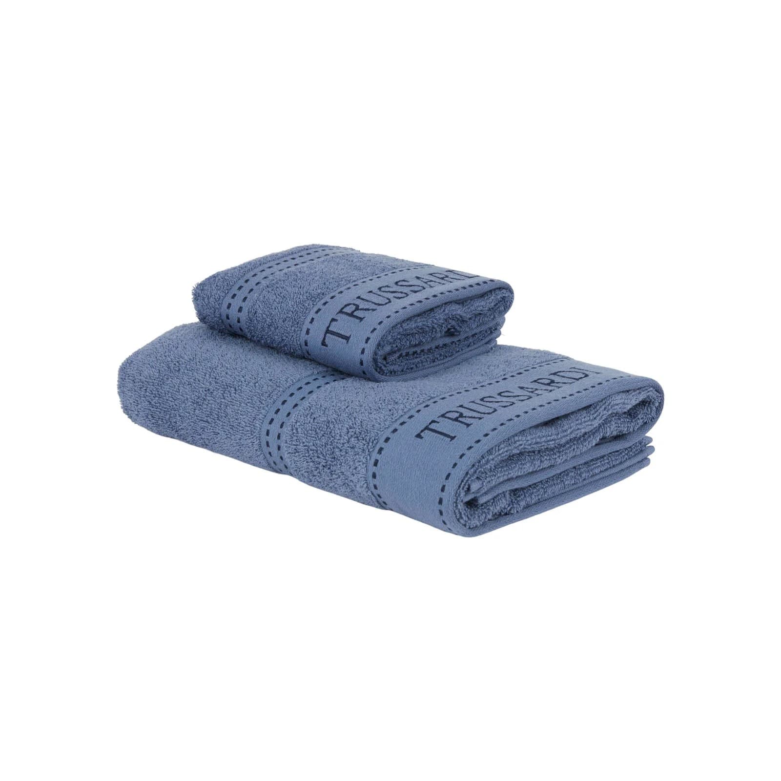 Asciugamani Trussardi Ribbon – Set Bagno Viso + bidet di Lusso in Spugna di Puro Cotone Cimato - 13