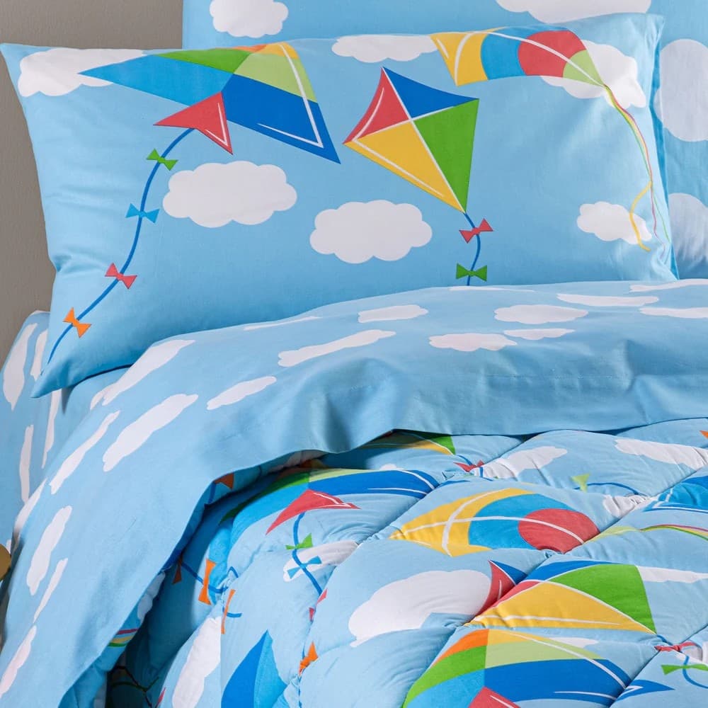 Trapunta Aquiloni ! Caleffi Kids – Caldo Piumone per Lettino in Puro Cotone - 3