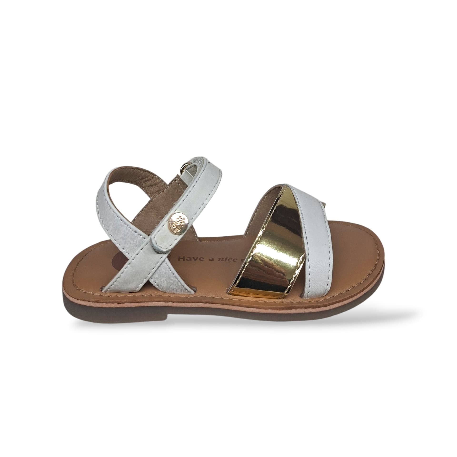Sandali Ragazza GIOSEPPO AWENDO 78913 – Bianco e Argento in Pelle | Velcro per un Look Luminoso e Sofisticato - 6