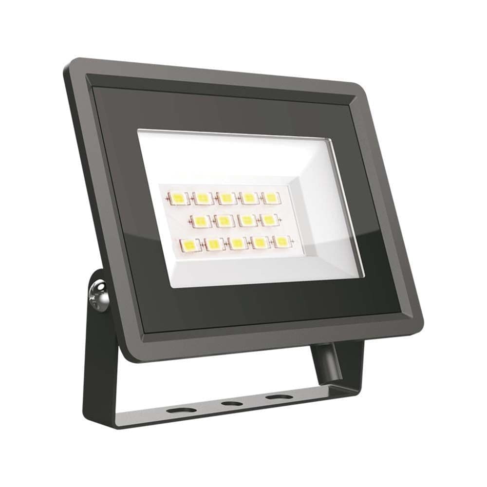 Faro LED SMD 10W F-Series con Driver IC Integrato Colore Nero 6500K IP65