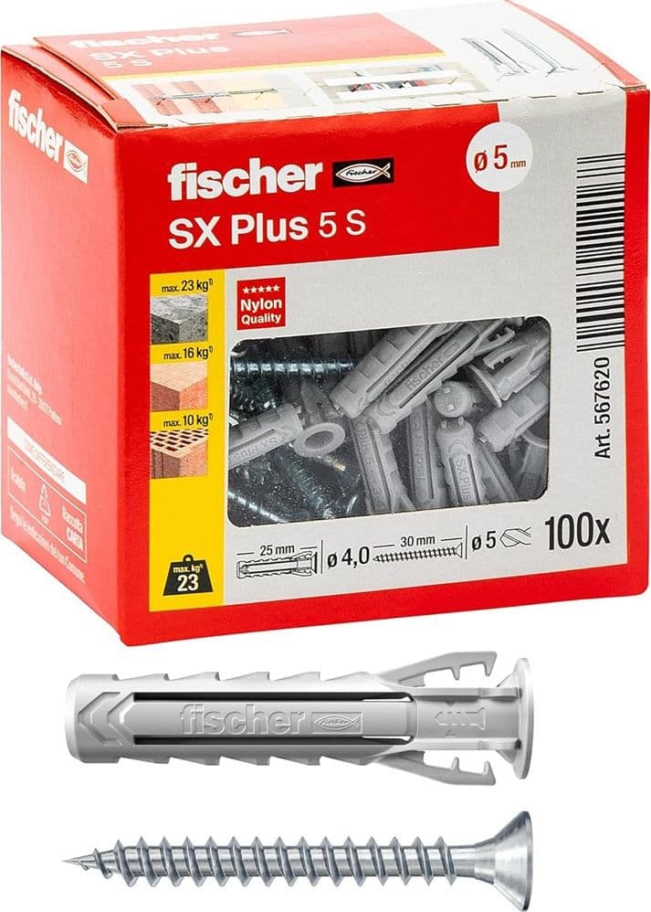 FISCHER TAS. NYLON SX PLUS 5S C/VITE