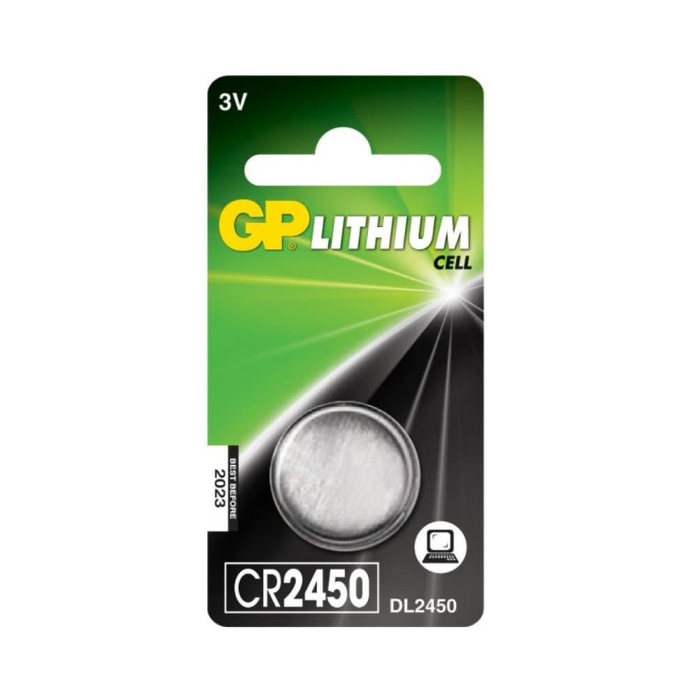 GP Battery Batteria al Litio a Bottone 3V CR2450 (Blister 1 Pezzo) - 1