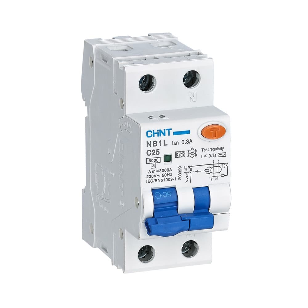 Interruttore magnetotermico differenziale 1P+N 25A 300mA 6kA Curva C Tipo AC