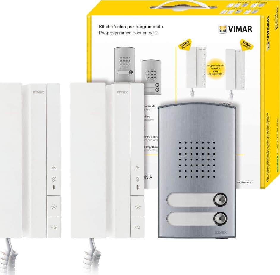 Kit citofonico bifam. Voxie 40540+40142 kit citofonico bifam. voxie 40540+40142