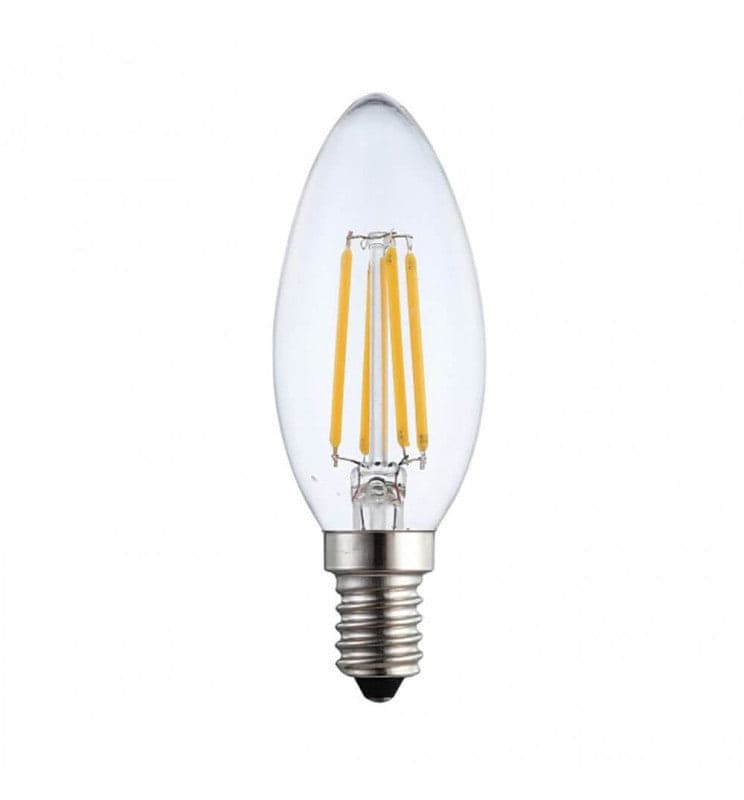 LAMPADA E14 OLIVA FILAMENTO 6W - 3000K LUCE CALDA - 1