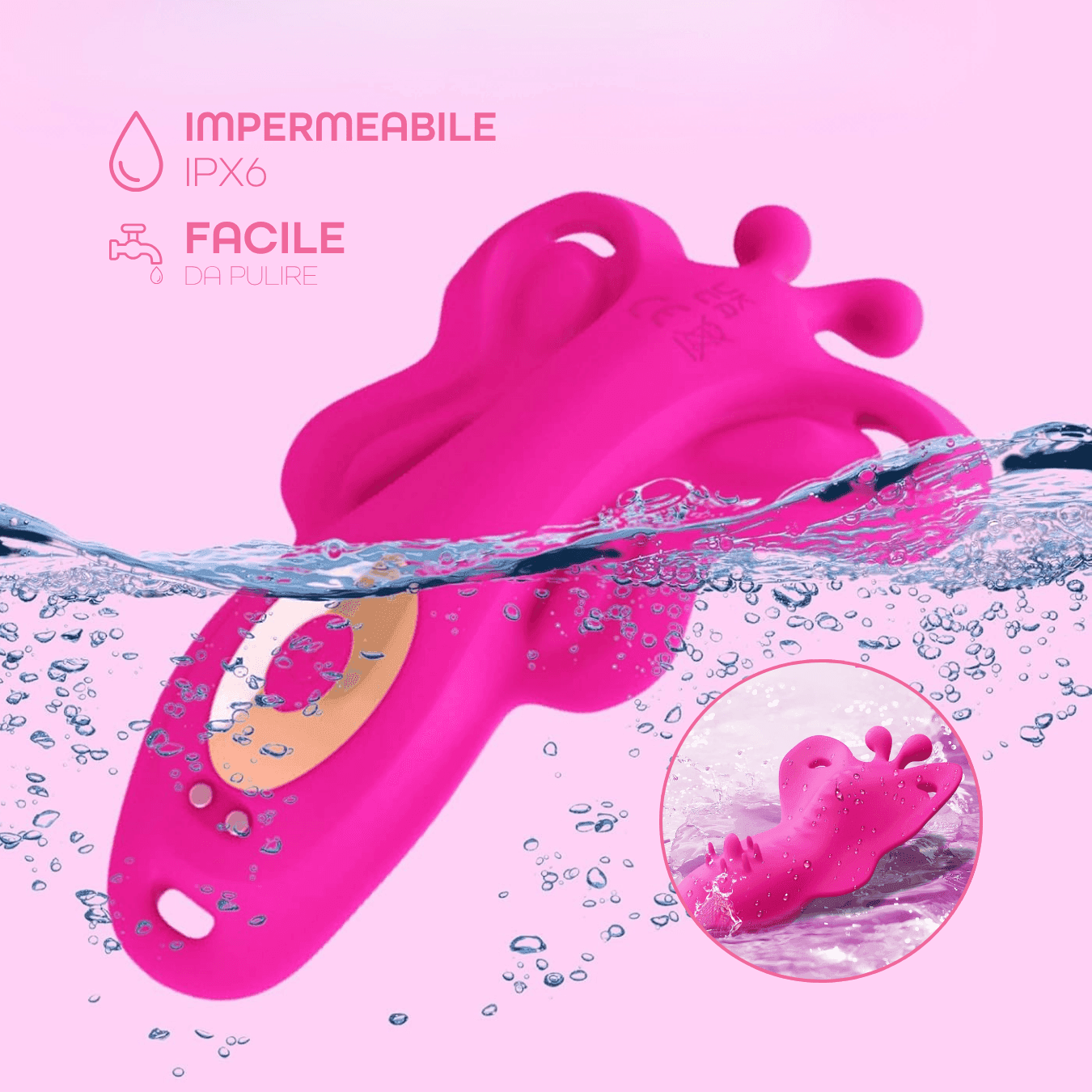 Vibratore Indossabile con App Doppia Stimolazione Controllo Smart SexToys Coppia - 7