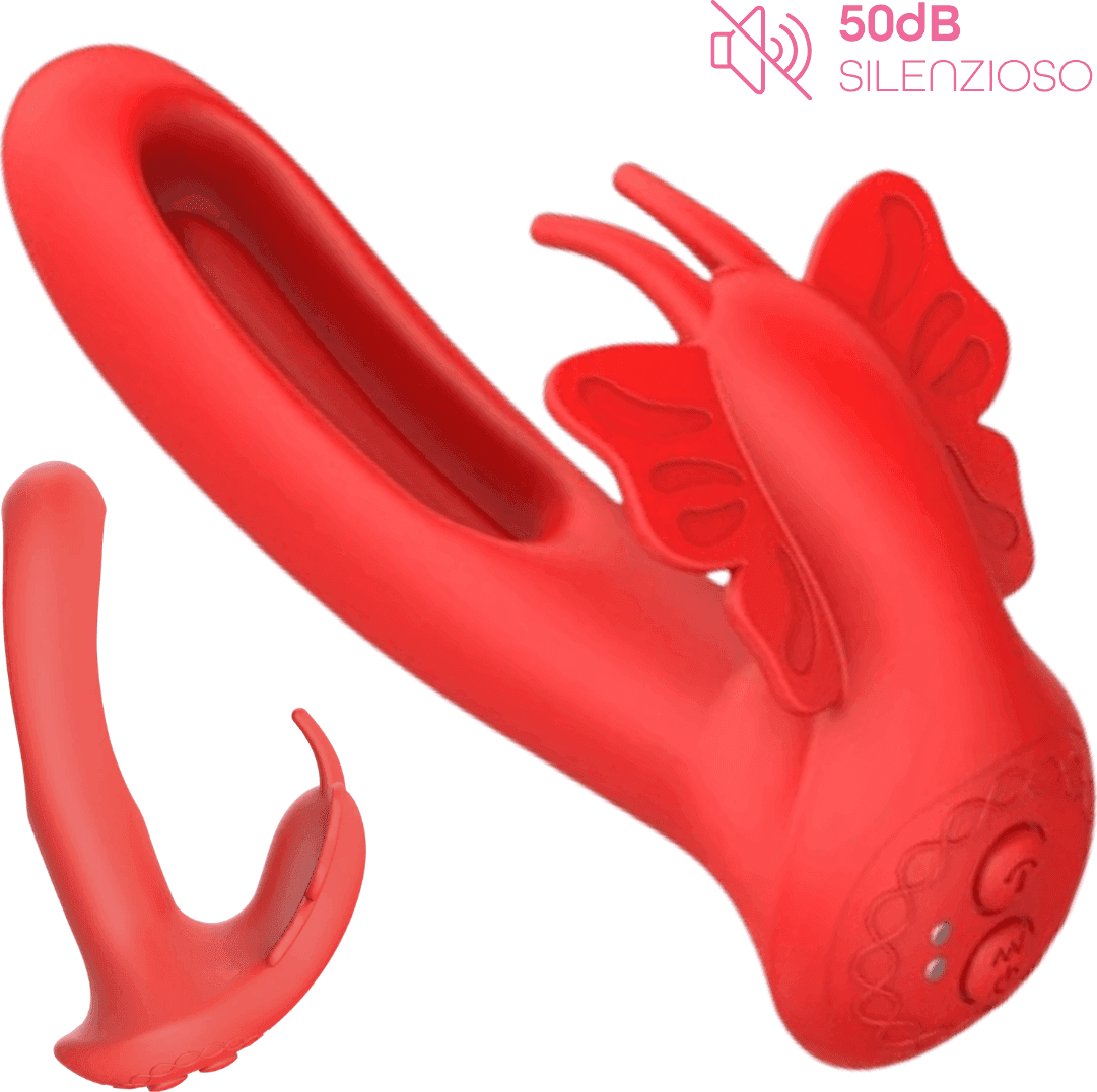 Vibratore Indossabile con Telecomando Doppia Stimolazione Clitoride e Punto G Sex - 8