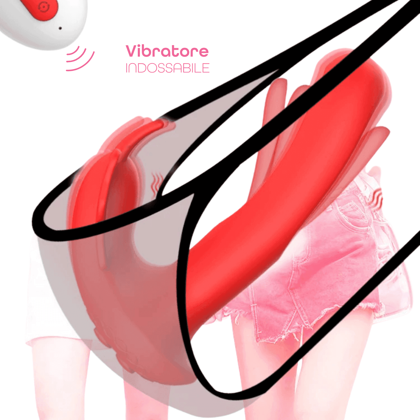 Vibratore Indossabile con Telecomando Doppia Stimolazione Clitoride e Punto G Sex - 9