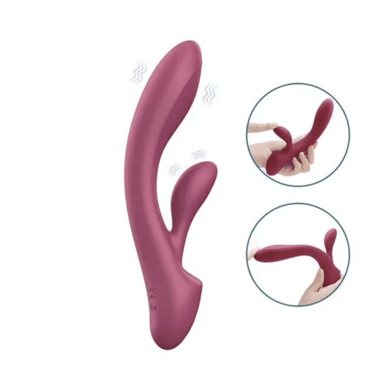 Vibratore Rabbit Doppia Stimolazione Punto G Clitoride Vibrazioni Potenti SexToy - 9