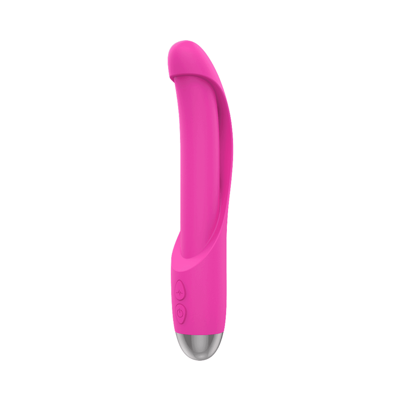 Vibratore Punto G Curvo Dildo in Silicone Stimolatore con 10 Modi di Vibrazione