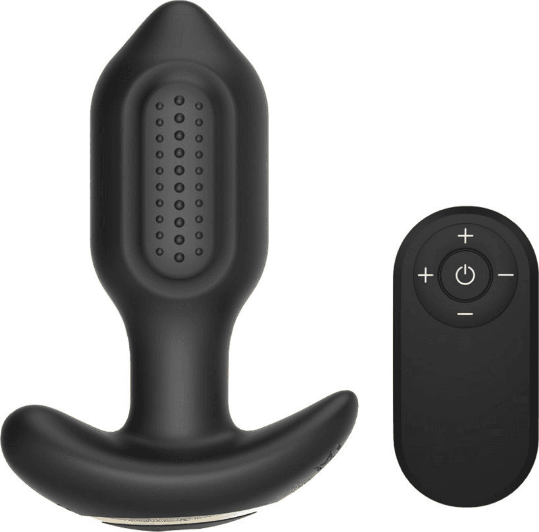 Stimolatore Prostata con Telecomando Vibratore Anale 360° Rotante in Silicone - 1