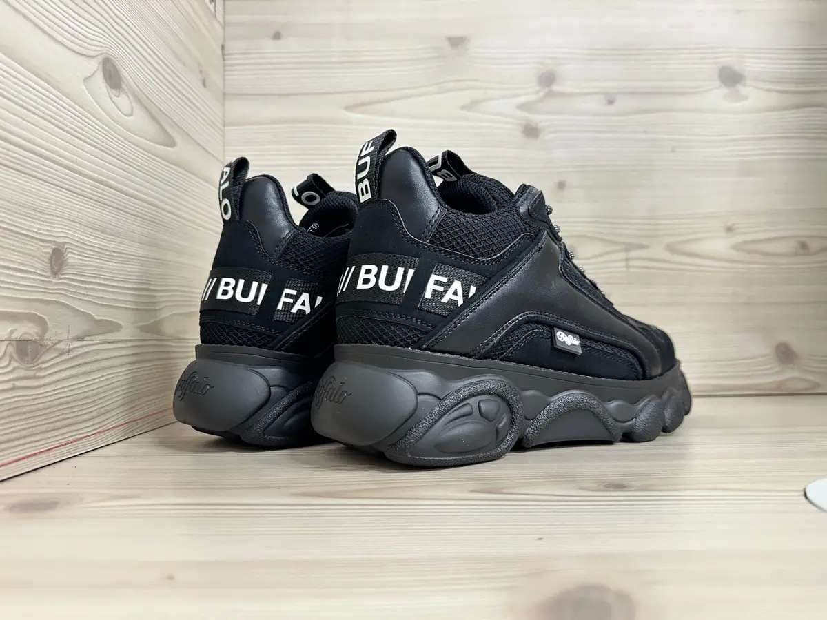 Buffalo Sneakers donna CLD CHAI vegan nubuck mesh black - 2