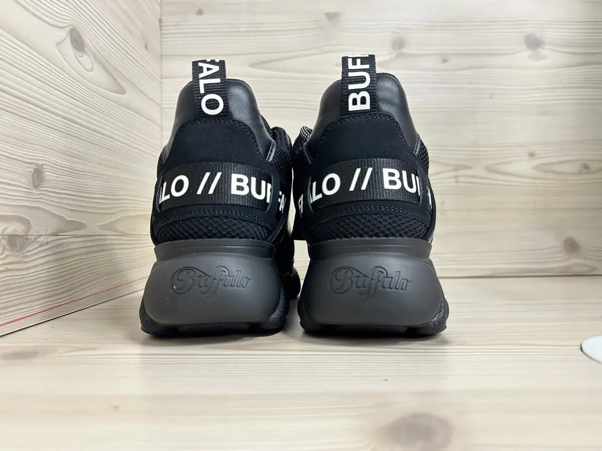 Buffalo Sneakers donna CLD CHAI vegan nubuck mesh black - 3