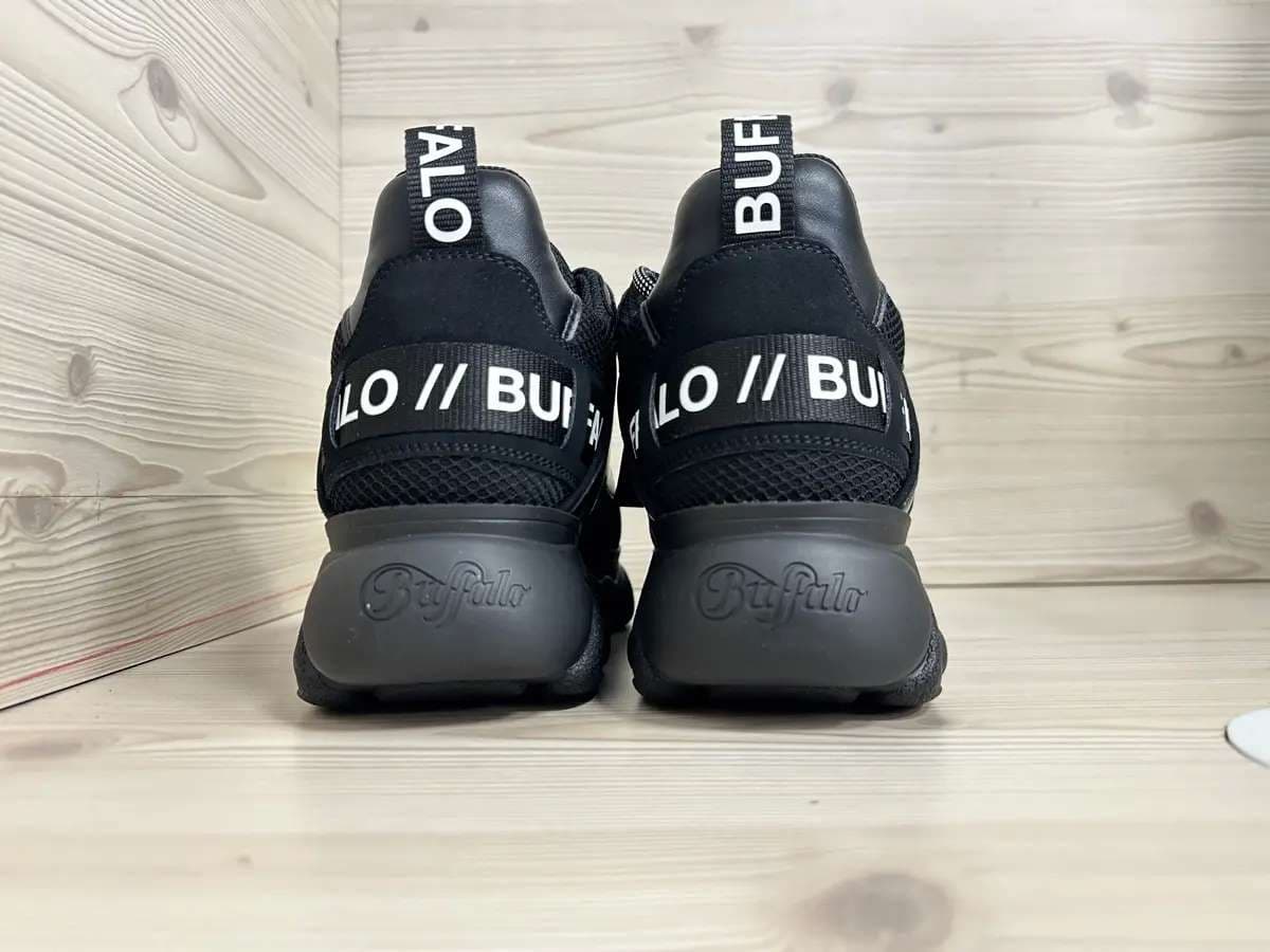 Buffalo Sneakers donna CLD CHAI vegan nubuck mesh black - 3