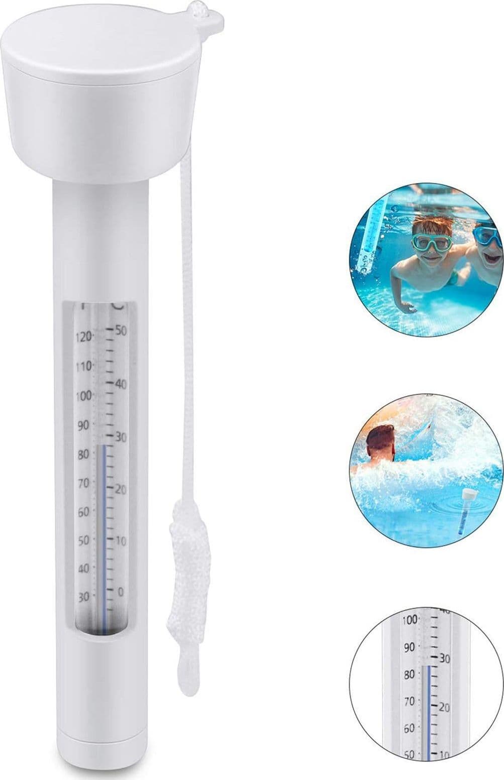 Termometro galleggiante con corda per piscina idromassaggio bestway e intex - 3