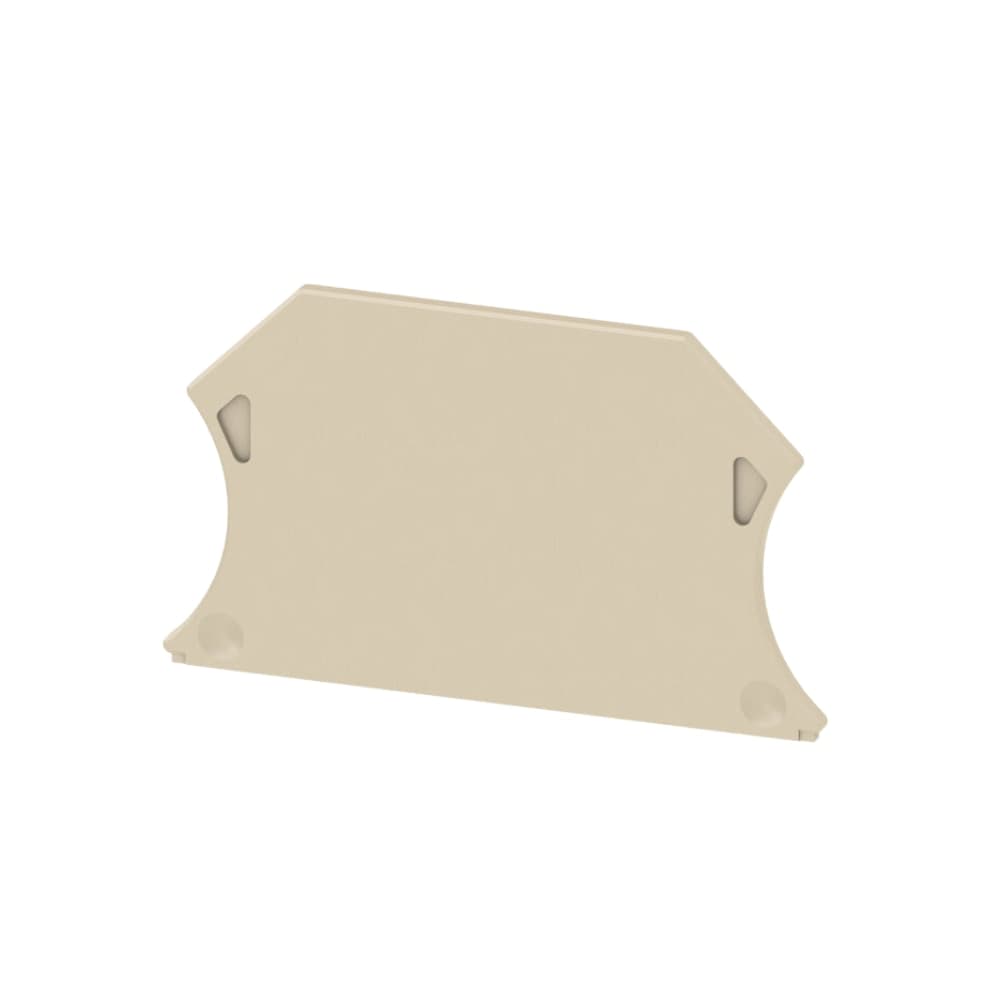 Piastra terminale per morsetti, Beige scuro, Posizione verticale: 56 mm, Larghezza: 1.5 mm, V-0, Wemid, non bloccabile
