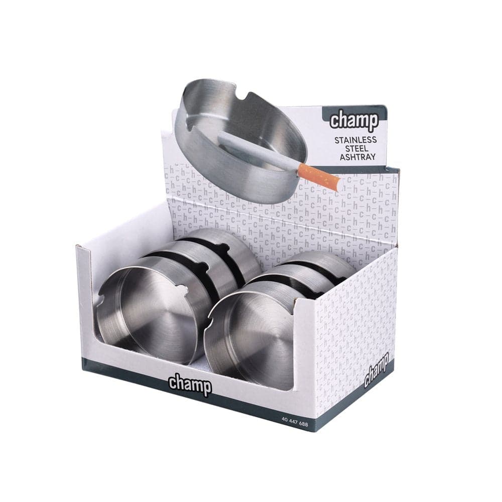 POSACENERE ACCIAIO DIAM. 8 CM  - ESPOSITORE 6 PZ - PREZZO A CONFEZIONE - 1