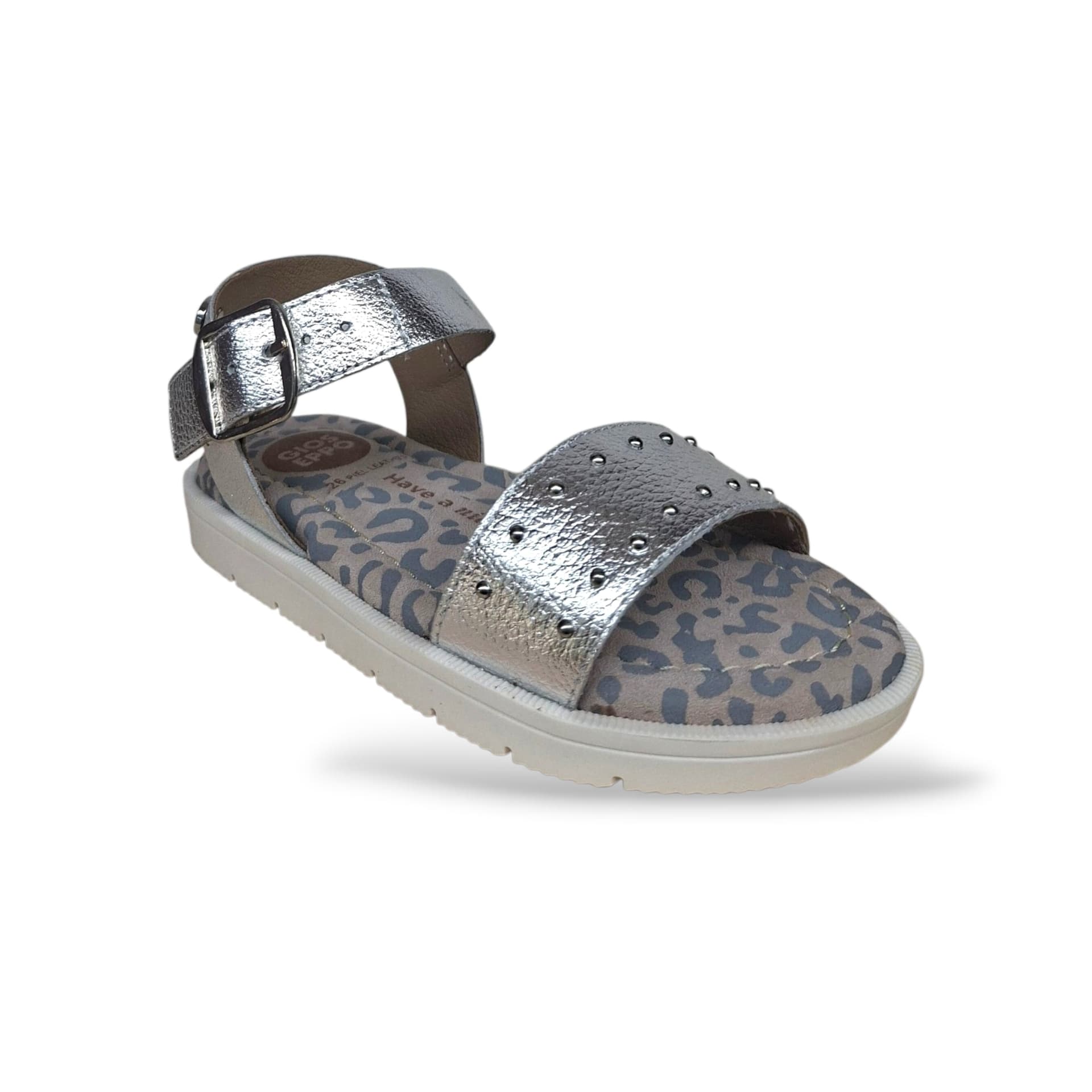Sandali Bambina GIOSEPPO CABERFAE 78921 Argento – Scarpe Cerimonia in Pelle con Fibia - 2