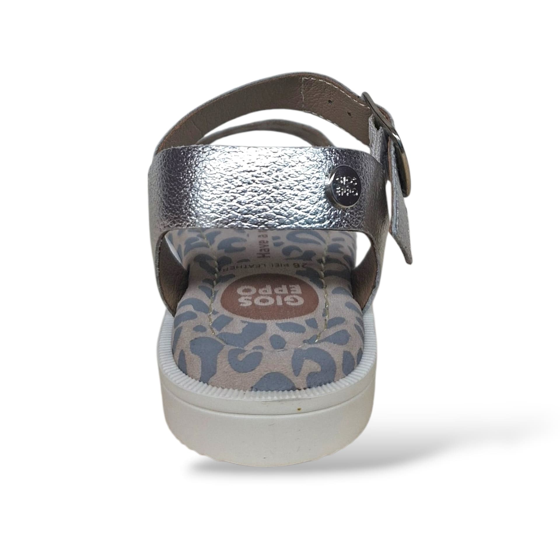 Sandali Bambina GIOSEPPO CABERFAE 78921 Argento – Scarpe Cerimonia in Pelle con Fibia - 3