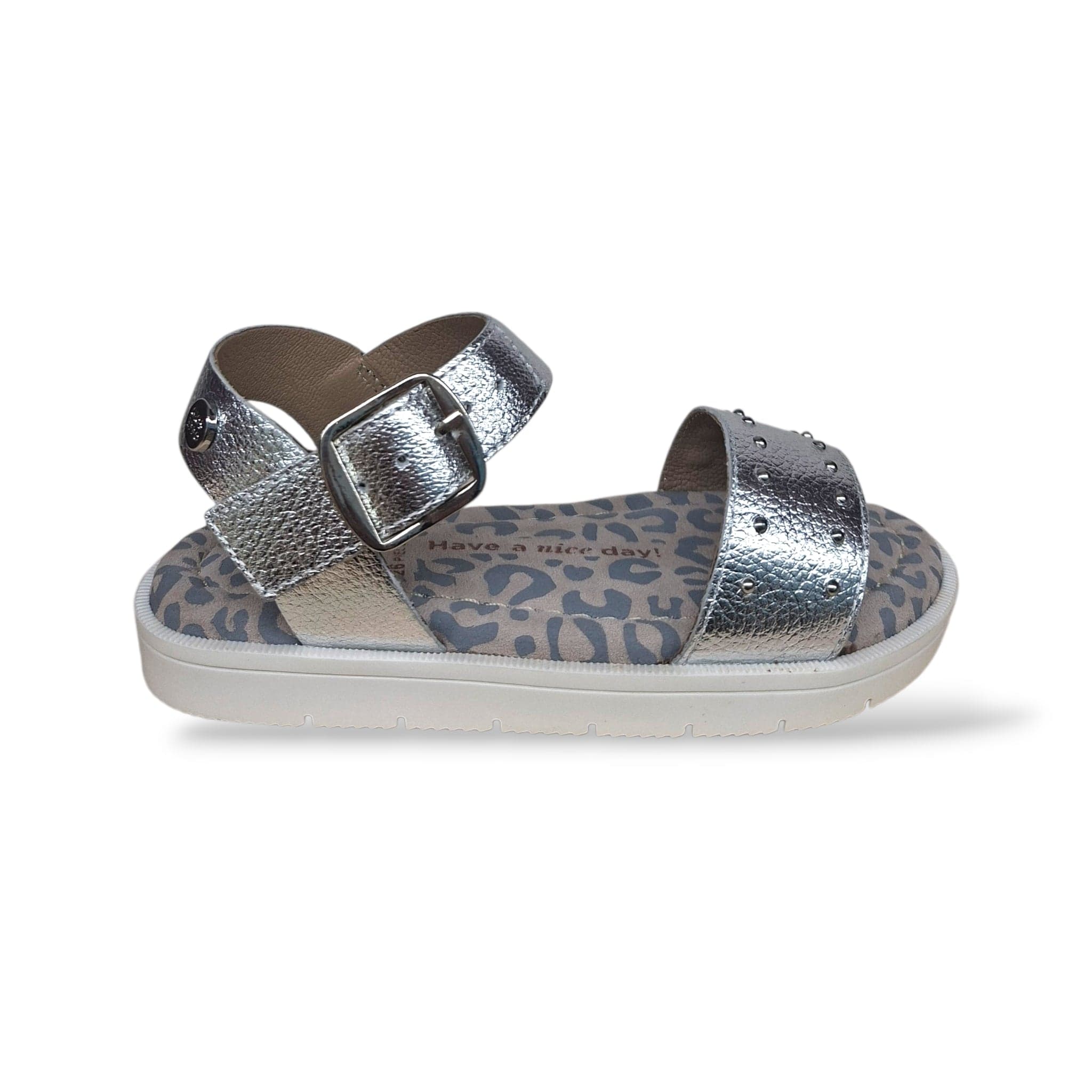 Sandali Bambina GIOSEPPO CABERFAE 78921 Argento – Scarpe Cerimonia in Pelle con Fibia - 6