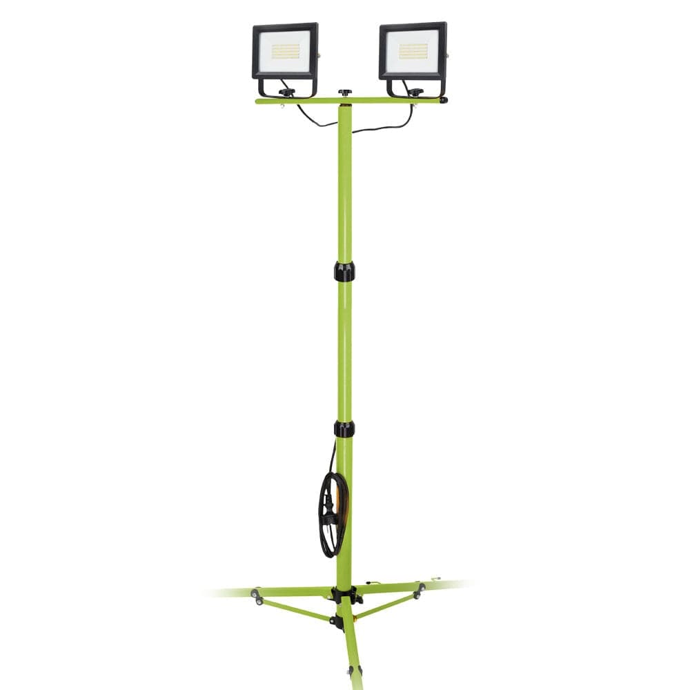 Proiettore WORKSITE Light SMD 2x50W 4000K con treppiedi - 11000lm