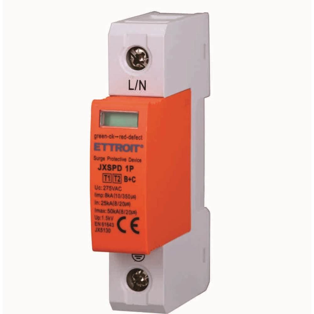 Scaricatore di Sovratensione 1P 25KA-50KA T1+T2 - 1