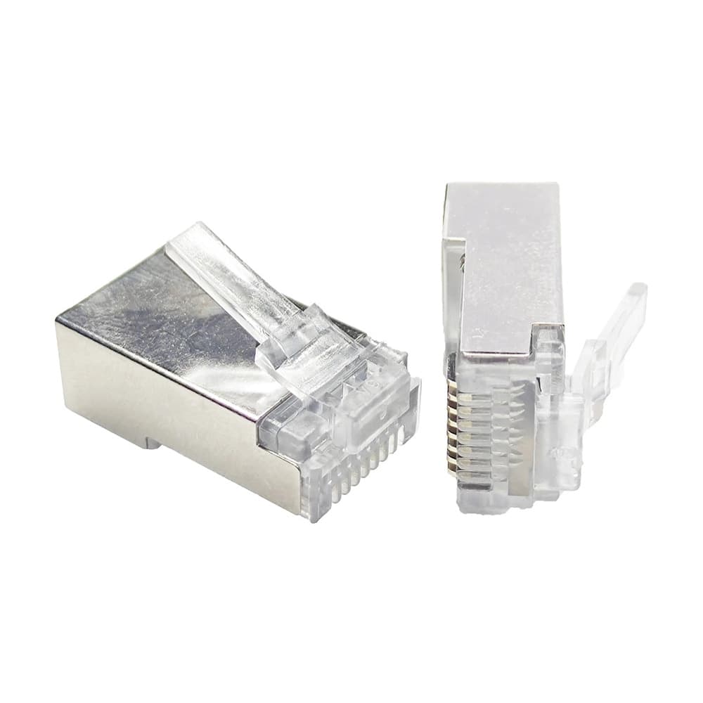 Spina RJ45 connettore con fori passanti Cat6 FTP (barattolo da 100pz) - PREZZO AL PEZZO