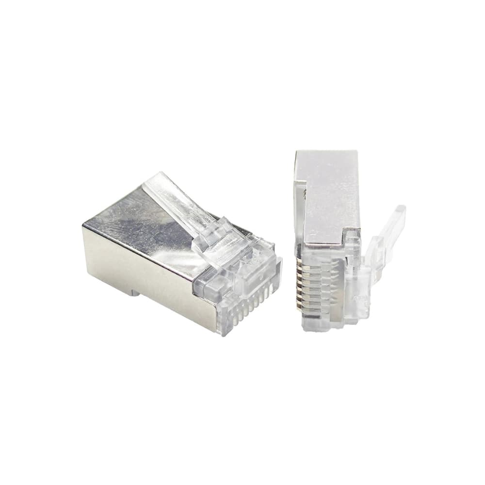 Spina RJ45 connettore con fori passanti Cat6 FTP (sacchetto da 20pz) - PREZZO AL PEZZO - 1