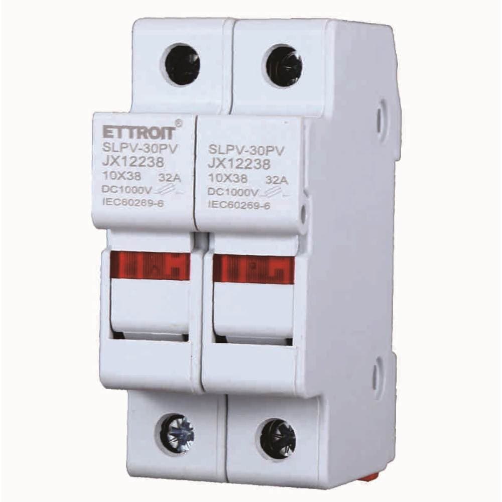 SUPPORTO PER FUSIBILI CILINDRICI BASE RT 18-32 2P - DIN 10 x 38mm AC/DC - 1