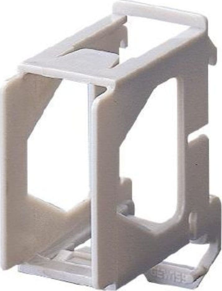 SUPPORTO PER MONTAGGIO COMPONENTI SERIE SYSTEM GUIDA DIN - 1 POSTO - 1,5MODULI DIN