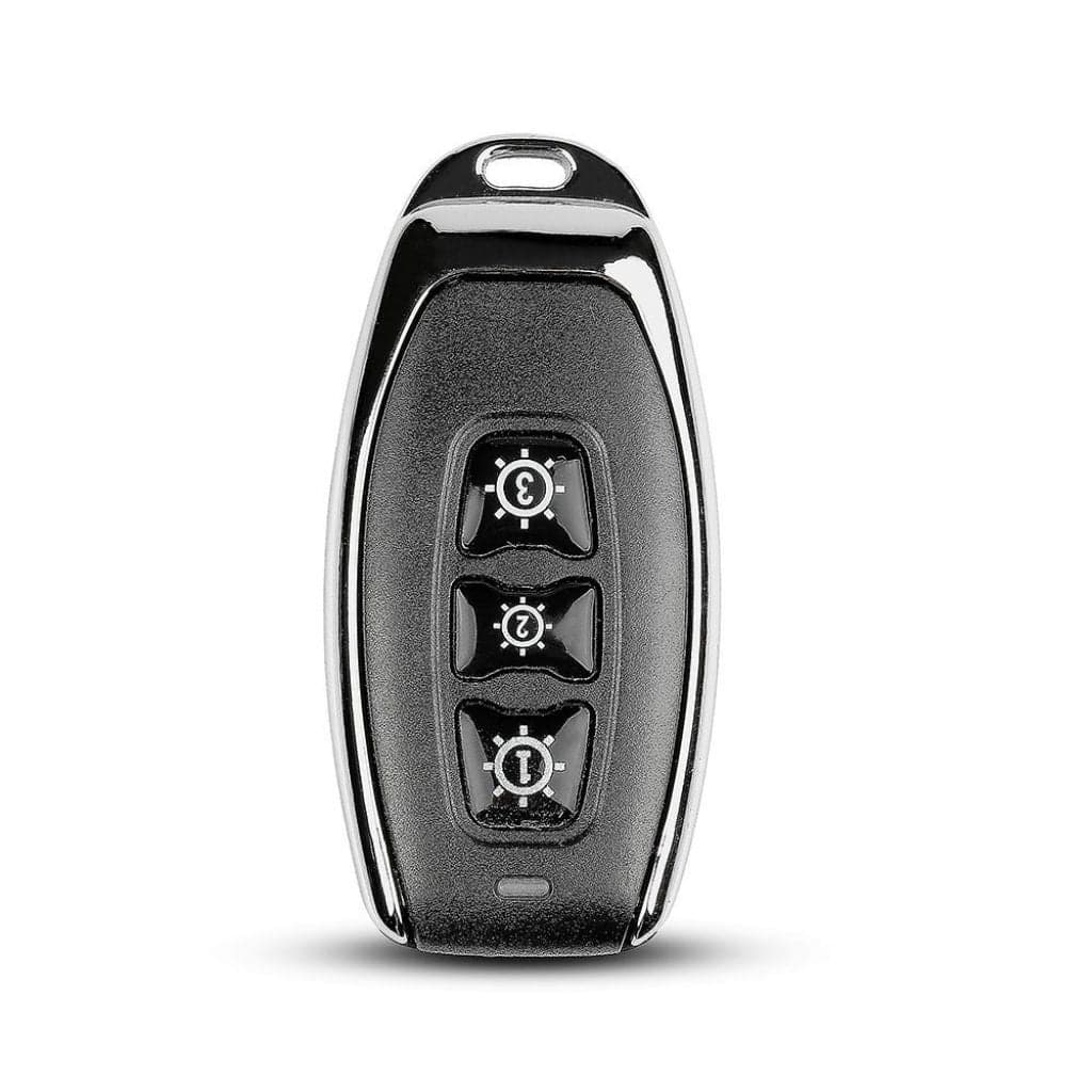 Telecomando Wireless a Triplo Tasto con Sensore Colore Nero IP44