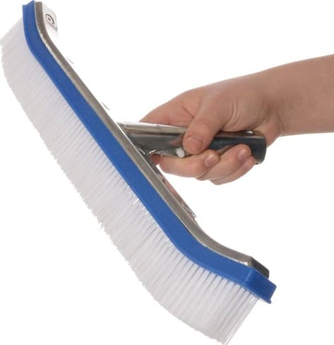 Spazzola professionale per pulizia fondo e parete piscina con rinforzo in alluminio 46 cm - 5