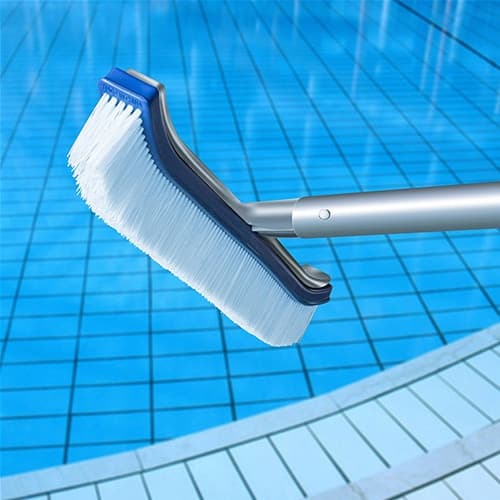 Spazzola professionale per pulizia fondo e parete piscina con rinforzo in alluminio 46 cm - 8