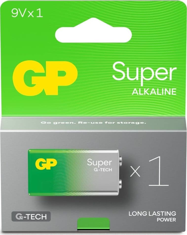 BATTERIA SUPER ALCALINA 9V/1604 - 1