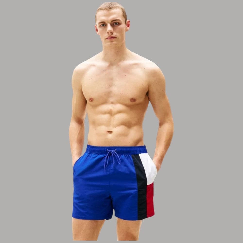 Tommy Hilfiger costume da bagno slim media lunghezza nylon asciugatura veloce - 2